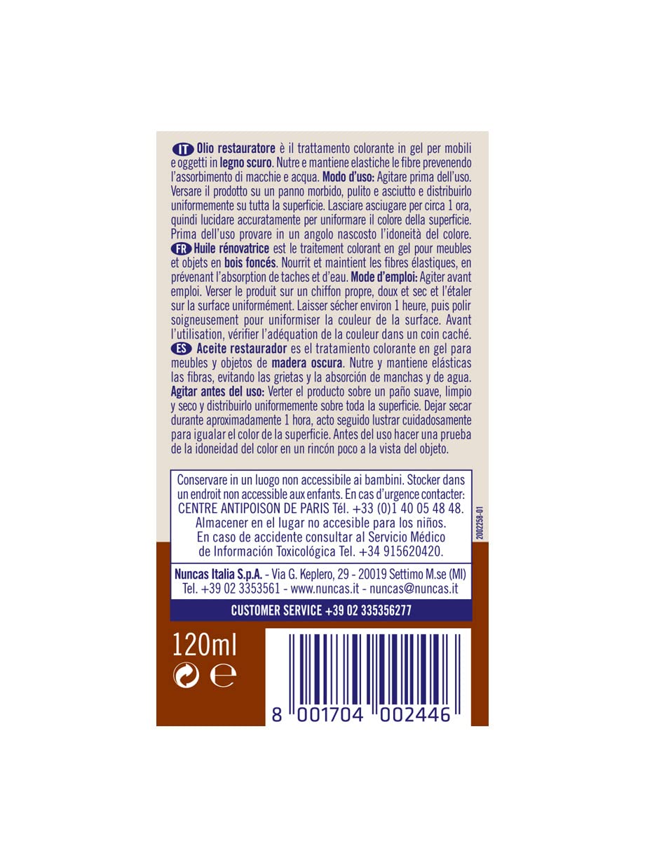 Nuncas Livax Meble i Design Olej Restaurator Ciemne drewno - 120ml