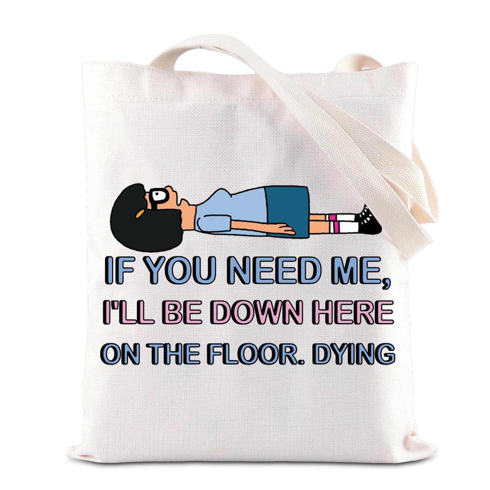 Cartoon Quote Gift Tina Belcher Makeup Bag Cartoon TV Show Merchandise Inspired Gift For Tina Fans(FLOOR TOTE)