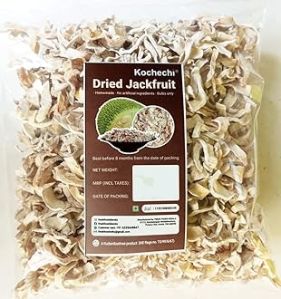 Kochechi Homemade Dried Raw Jackfruit Bulbs Only 350g || Pacha Chakka Unakkiyath|| Kerala Dry Jack Fruit Slices ||Long Lasting Sukhee Kathal || A Kudumbashree Product (Dried jackfruit chips)