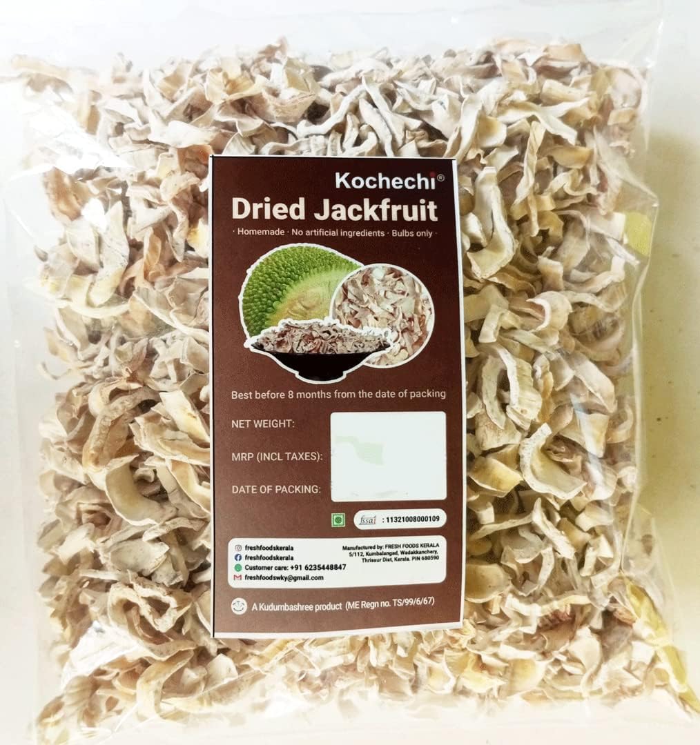 Kochechi Homemade Dried Raw Jackfruit Bulbs Only 350g || Pacha Chakka Unakkiyath|| Kerala Dry Jack Fruit Slices ||Long Lasting Sukhee Kathal || A Kudumbashree Product (Dried jackfruit chips)