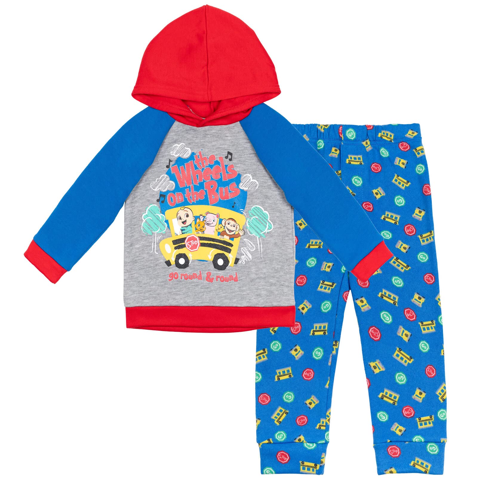 CoComelon JJ Pullover Hoodie and Pants Outfit Set Infant to Toddler