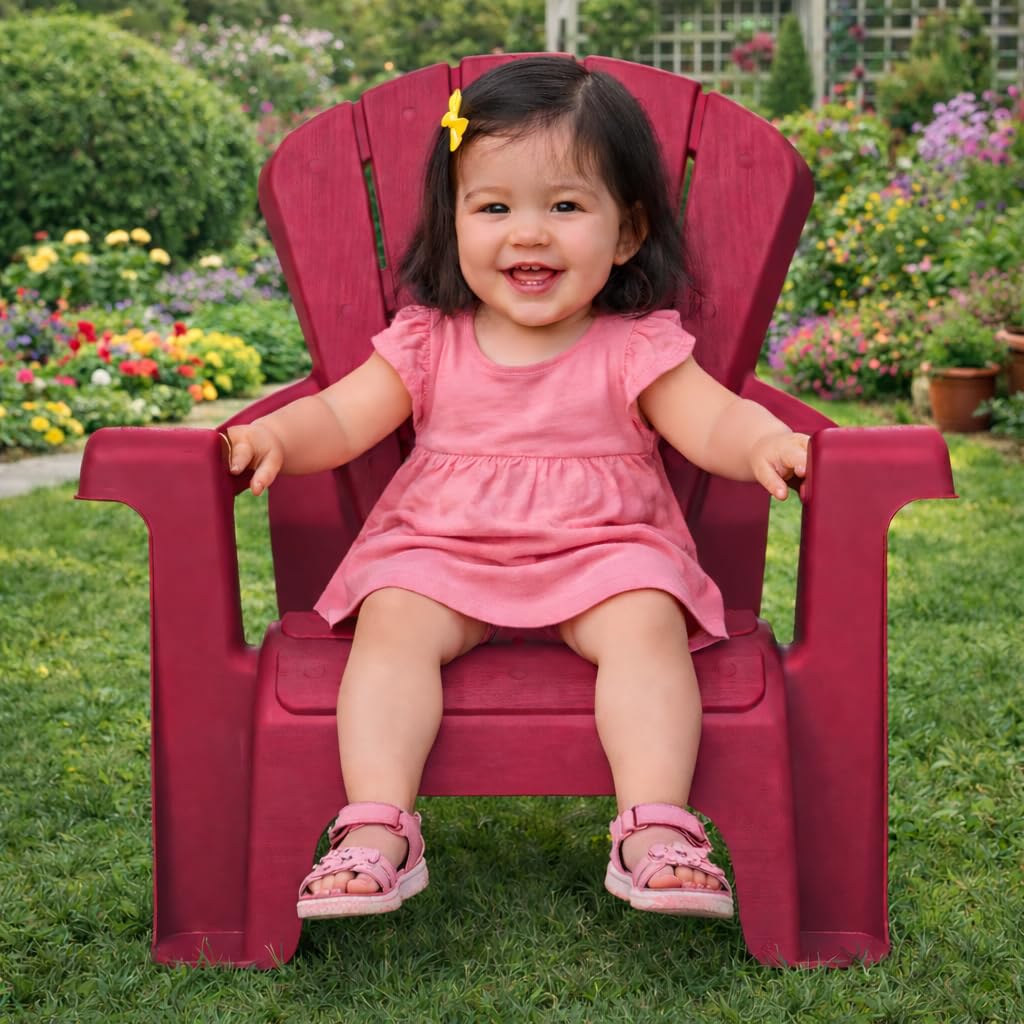 Amazon.co.jp: Little Tikes 子供用 ガーデンチェア 4個パック レッド