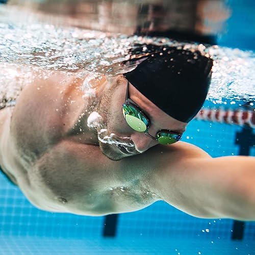 Vista 4 de Gafas de natación, paquete de 2 gafas de natación antivaho para adultos, jóvenes, hombres y mujeres