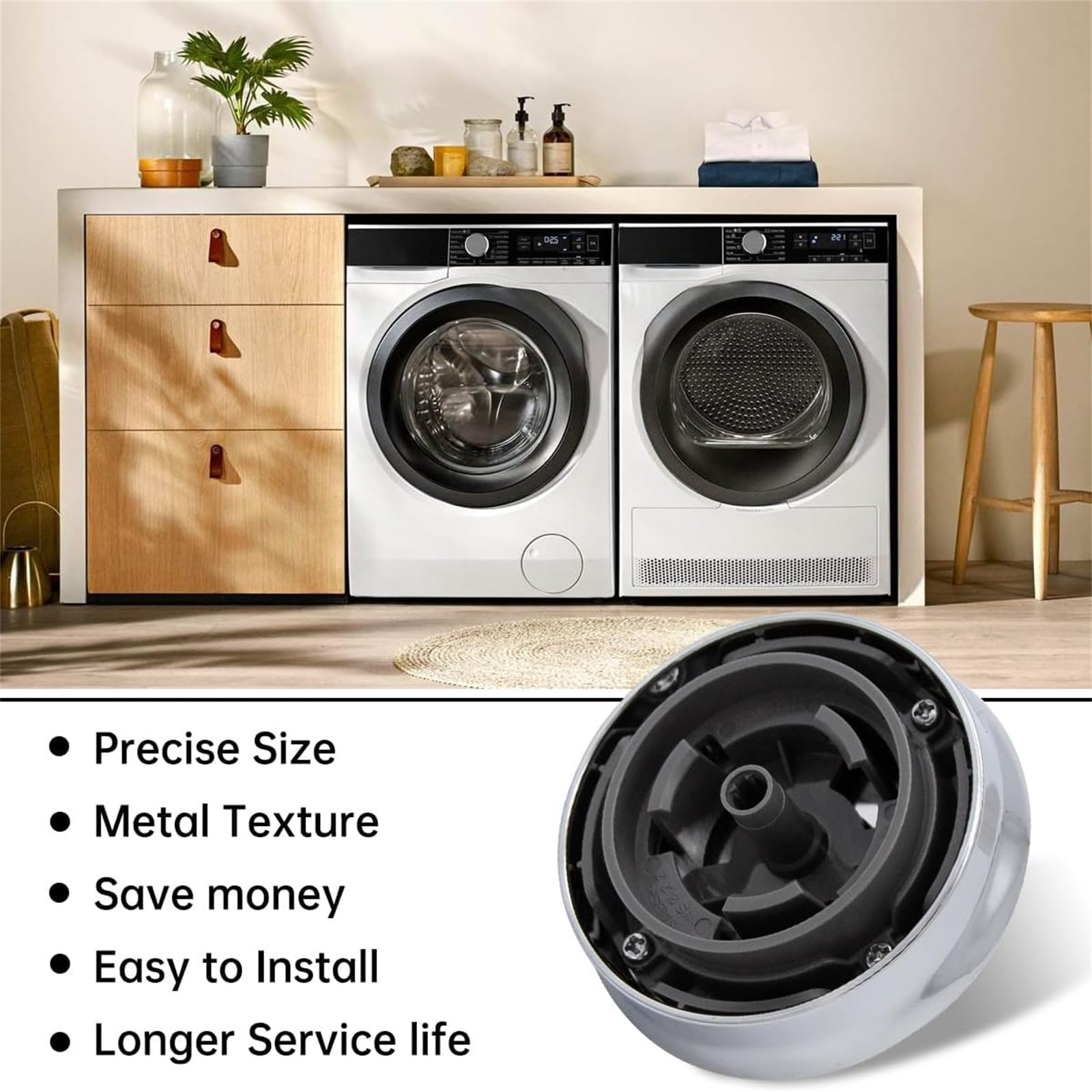XIAOQENAN Long Lasting Knob Replacement Control Knob Knob Knob For DC97-18058C Washer