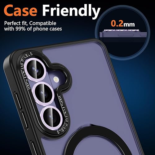 Vista 722 de para Samsung Galaxy Z Flip 7 Protector de Lente de Cámara, Cubierta de Lente de Vidrio Templado con Anillo de Metal Individual, [Fuerte Adhesión] 1