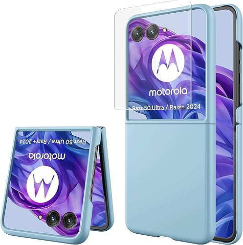 Vista 160 de Miimall Funda delgada para Galaxy Flip 7 con protector de pantalla integrado, grado militar, a prueba de golpes, a prueba de caídas, antiarañazos