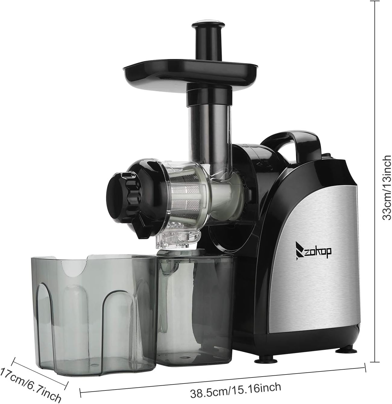 Buy ERRTT 800ml slow chewing juicer plastic 1000ml pomace cup twostage