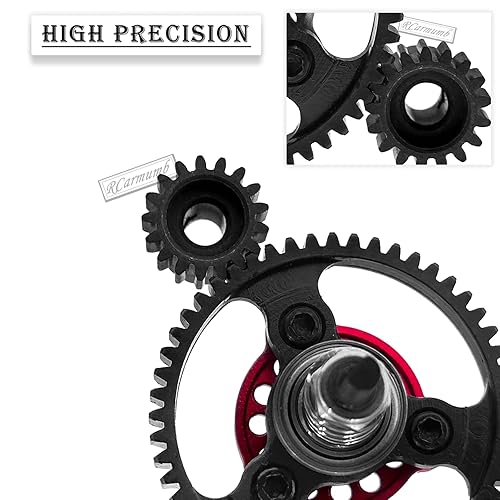 Miniatura 55 de Pieza de mejoras de engranaje recto 53T para Slash 4X4/VXL Stampede 4X4/VXL Rustler 4X4/VXL, eliminador de embrague deslizante 53T con piñones