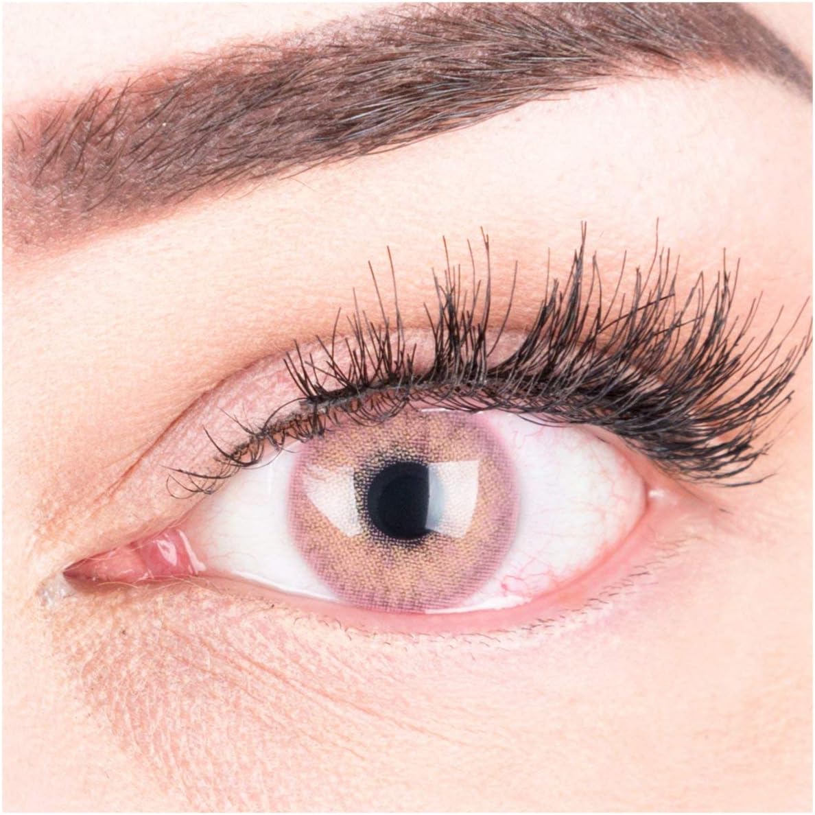 Glamlens lentilles de couleur rose naturelles colorées très haute ...