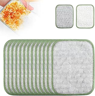Multipurpose Wire Dishwashing Rags for Wet and Dry, 2025 Reusable Metal Scrubbing Pads Sponge Cloths Towels Clean, Non Scratch Wire Dishcloth for Kitchen, Sinks, Pots, Pans (15pcs)