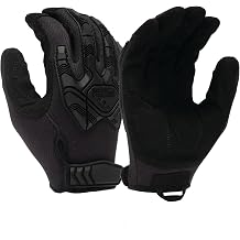 Venture Gear Tactical Heavy Duty Impact TPR Adjustable Operator Gloves Touchscreen Coyote Brown Medium