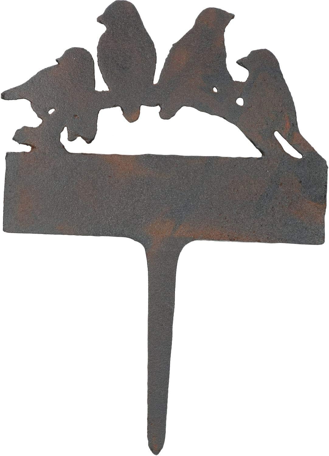 Welcome Bird Grass Sign Cast Iron Sign Plaque Garden Park Lawn Yard Spike