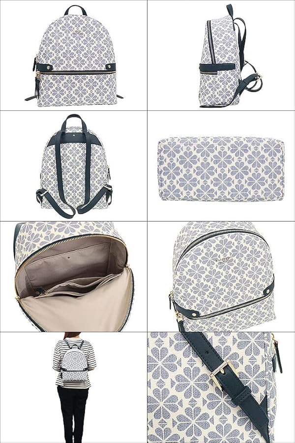 【極美品】kate spade フラワー リュック バックパック ホワイト kate spade NEW YORK 並行輸入 ケイトスペード リュックサック
