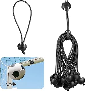 20 Pcs Soccer Bungee Cords - 5.9 Inch Bungee Straps with Balls for Soccer Training & Camping