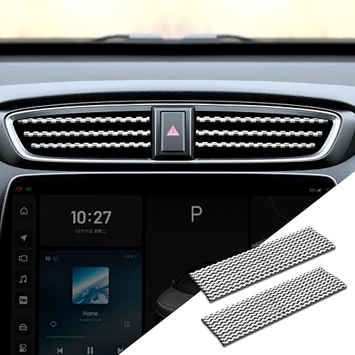 20 tiras de decoración de aire acondicionado de automóvil para salida de ventilación, decoración de salida de ventilación de automóvil flexible,