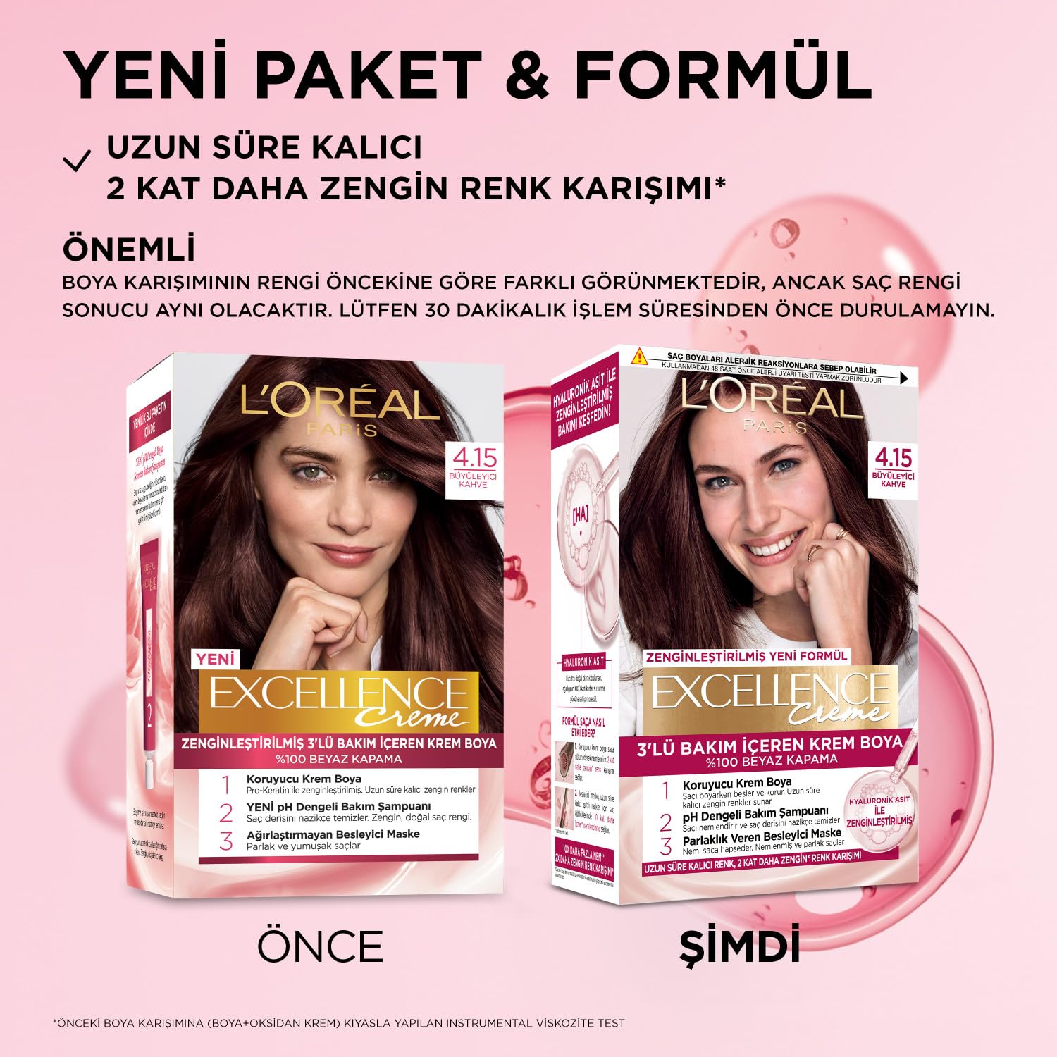 L'Oreal Paris Excellence Creme Saç Boyası - 4.15 Büyüleyici Kahve