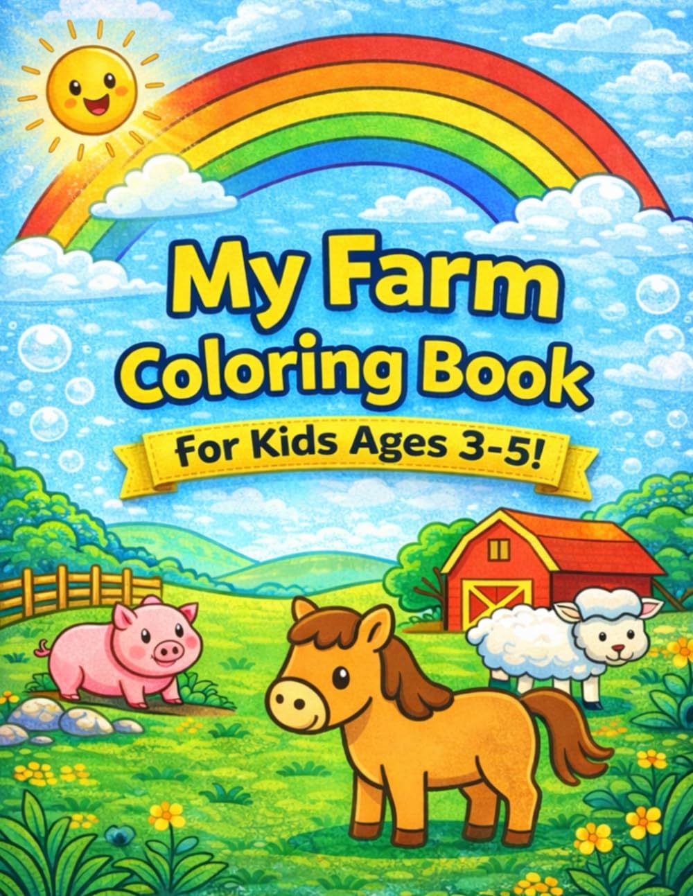My Farm Coloring Book: Simple and Fun Colorin Pages for Kids