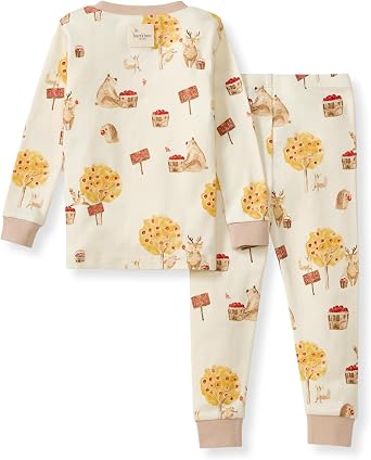 Burt's Bees Baby Boys Organic Cotton Pajamas, Toddler PJ Set