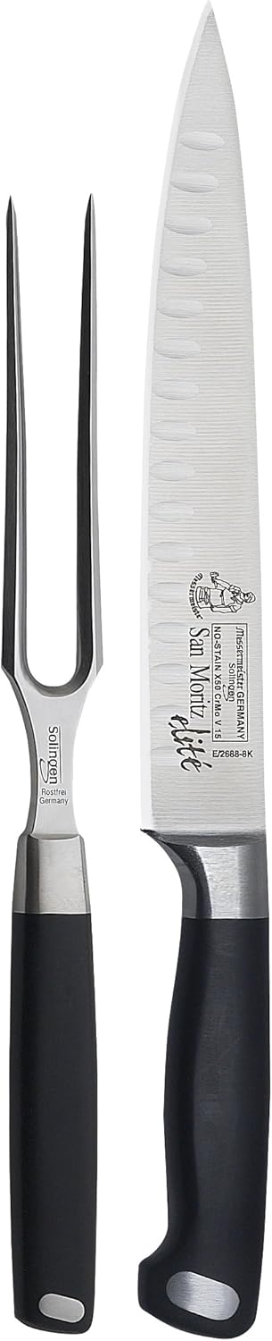 Messermeister San Moritz Elite 2-Piece Kullenschliff Carving Set