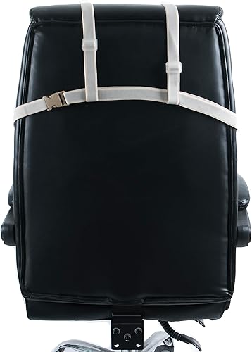 Miniatura 5 de Silla de escritorio de oficina de gran tamaño, reclinable, ortopédica, alivio del dolor de espalda, almohada lumbar antideslizante, silla de