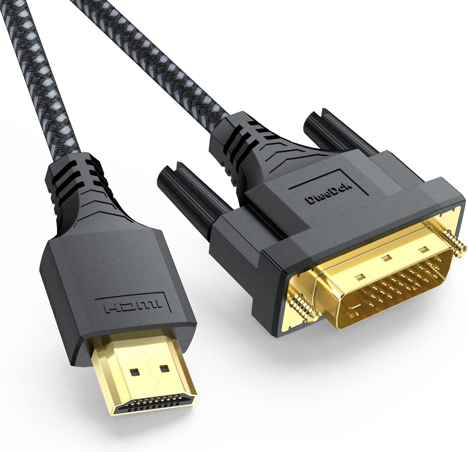 Amazon.com: DteeDck DVI to HDMI Cable 6ft, HDMI to DVI Cable Adapter ...