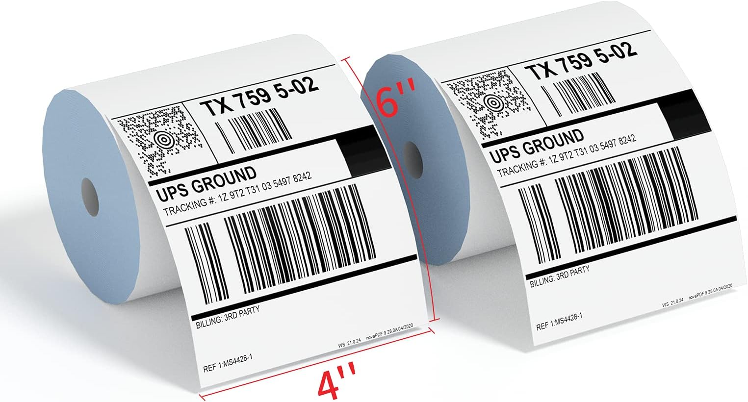 K COMER4x6 Thermal Shipping Labels (2 Rolls, 700 Printer Labels) Stickers Printable,Waterproof,Self Adhesive,Mailing Address Labels for Packages Compatible with K Comer MUNBYN, Rollo, Zebra