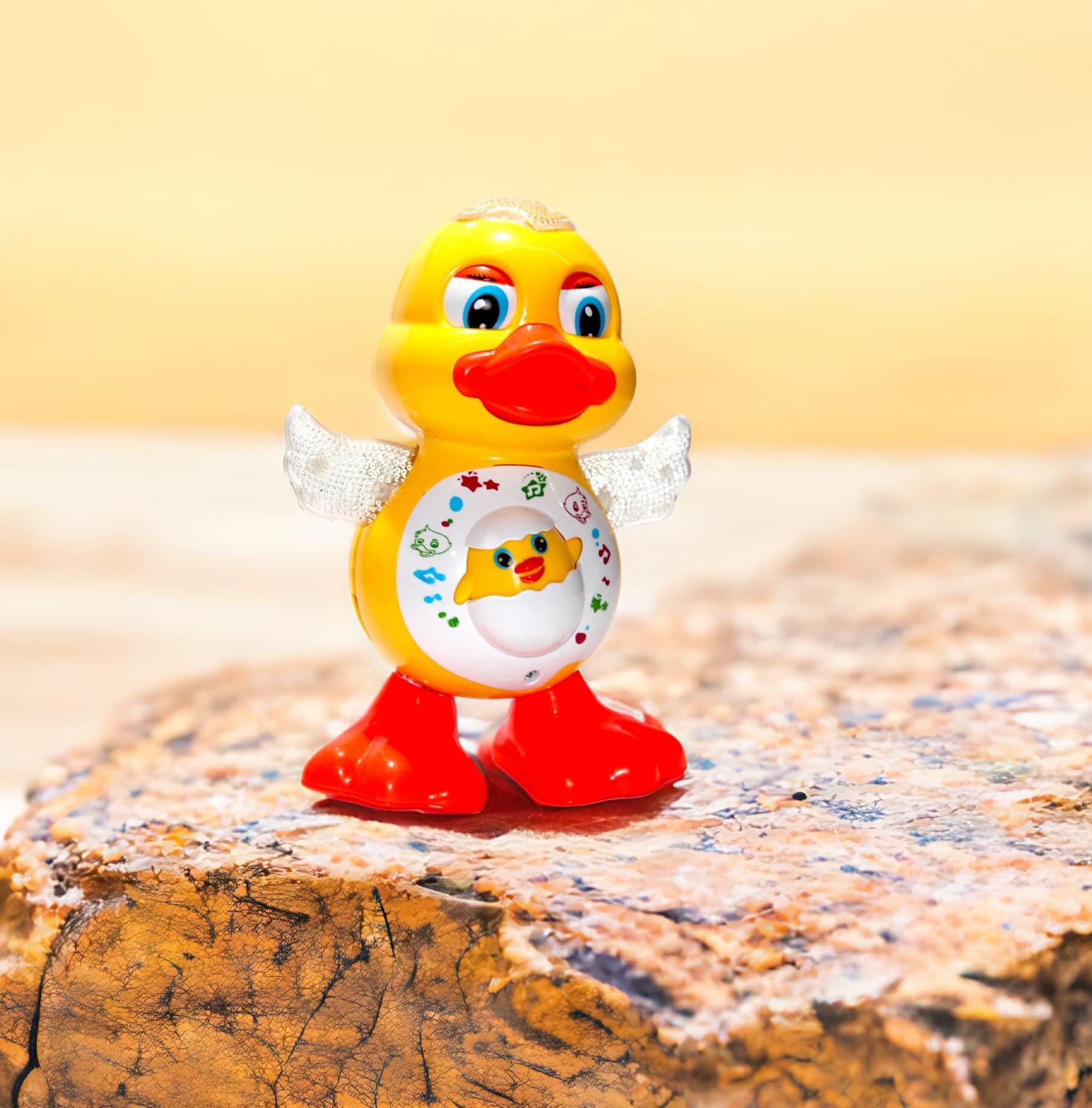 WOW Toys - Delivering Joys of Life|| Battery Operated Dancing Duck Toy with Light & Musical Effects|| Pack of 1