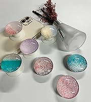 Vista 6 de Soporte de agarre de teléfono móvil plegable de cristal transparente para teléfonos inteligentes y tabletas, accesorio de teléfono celular