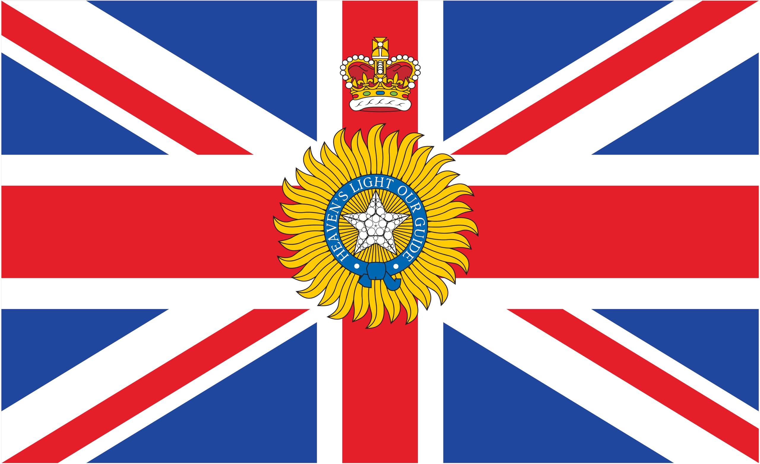 Drapeau du vice-roi de l'Inde britannique pavillon marin historique outre-mer 335x200
