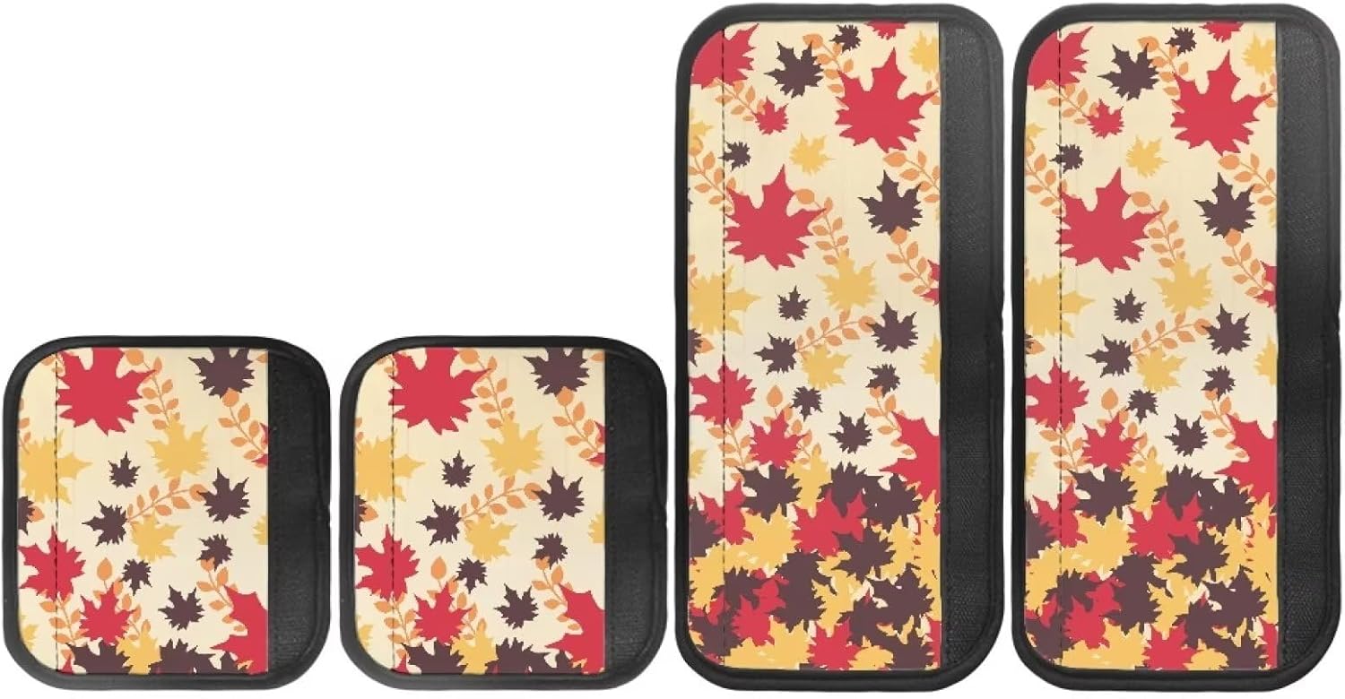 Refrigerator Door Handle Covers Keep Your Fridge Microwave Oven Stove Dishwasher Clean Thanksgiving Fall Leave 4 PCS Washable Cloth Decor Kitchen Decor Accessories