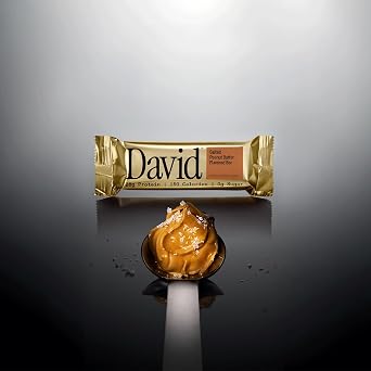 David Salted Peanut Butter Flavored Protein Bars | 28g Protein | 12 Pack