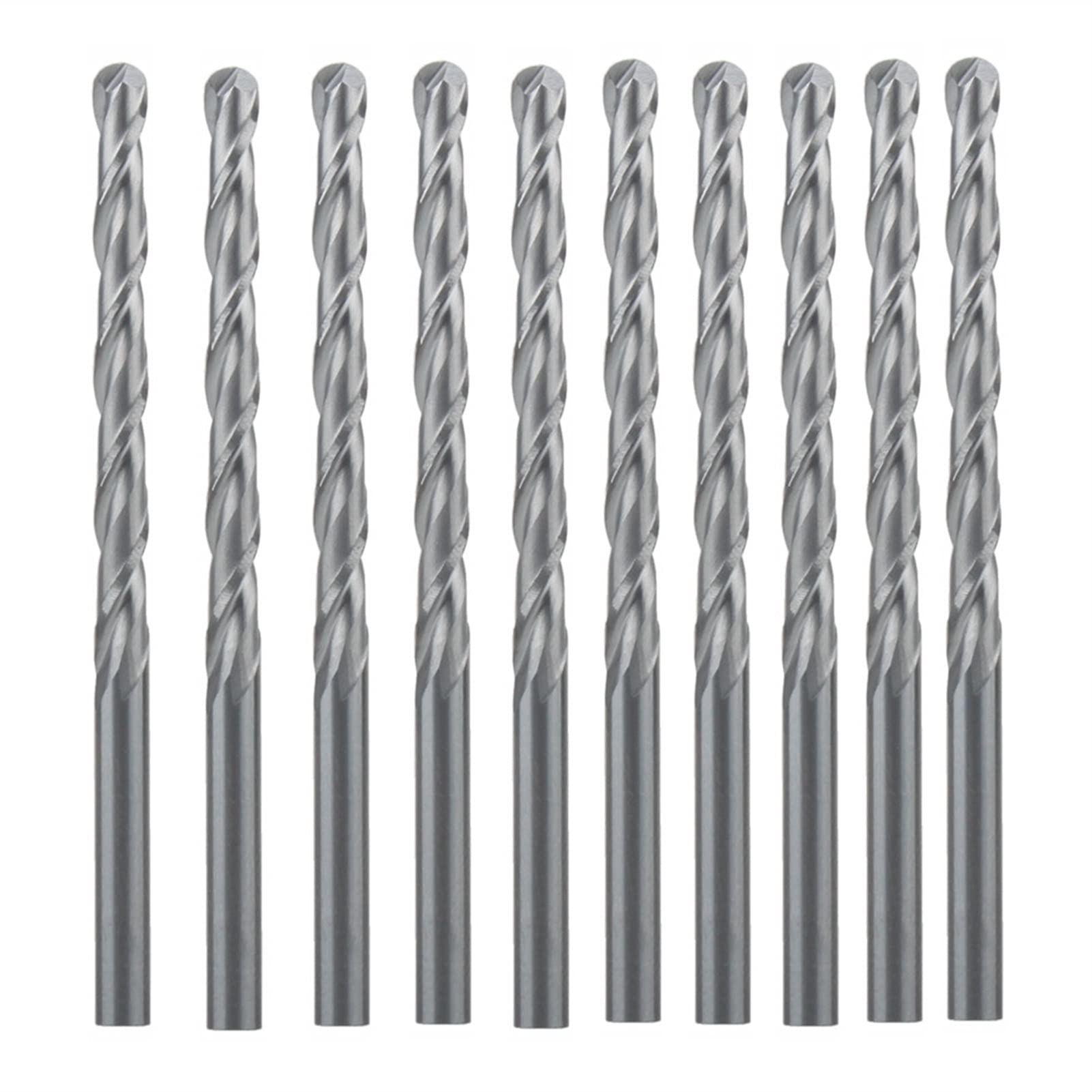 BERWENNY 10pcs 3.175/32mm 2 Flutes Ballnose End Mills Milling Cutter Tools CNC Router Bit