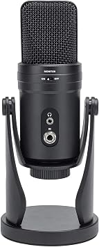Audiosavings Bundle: Samson G-Track Pro Studio USB Condenser Microphone Mic+Built in Audio Interface Bundle with Audio Technica Boom Arm for USB Microphone Recording/Streaming Computer Mics (2 Items)