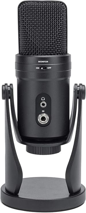 Audiosavings Bundle: Samson G-Track Pro Studio USB Condenser Microphone Mic+Built in Audio Interface Bundle with Audio Technica Boom Arm for USB Microphone Recording/Streaming Computer Mics (2 Items)