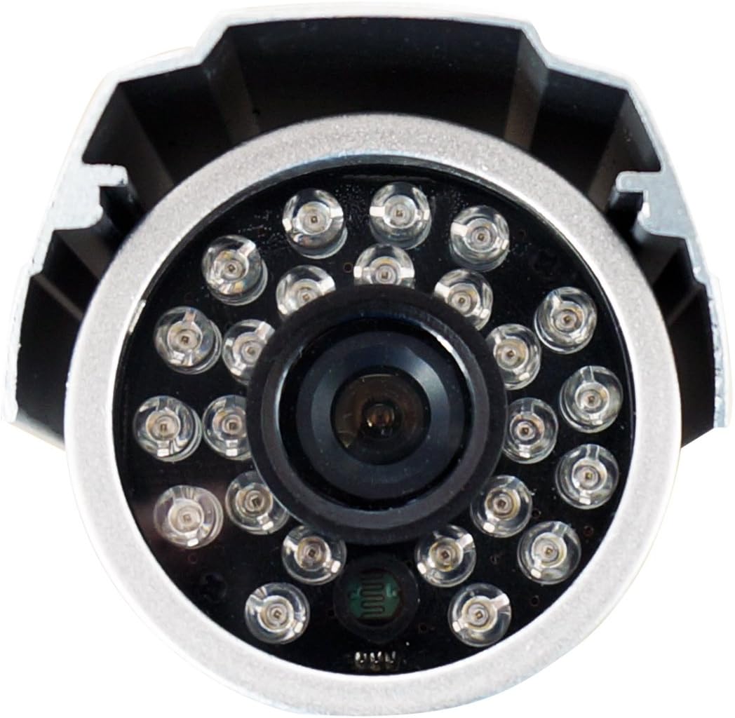 LaView 4 Camera Security System, D1 RealTime 8 Channel DVR w/500GB HDD and 4 Bullet 600TVL Day and Night Indoor/Outdoor Surveillance Kit