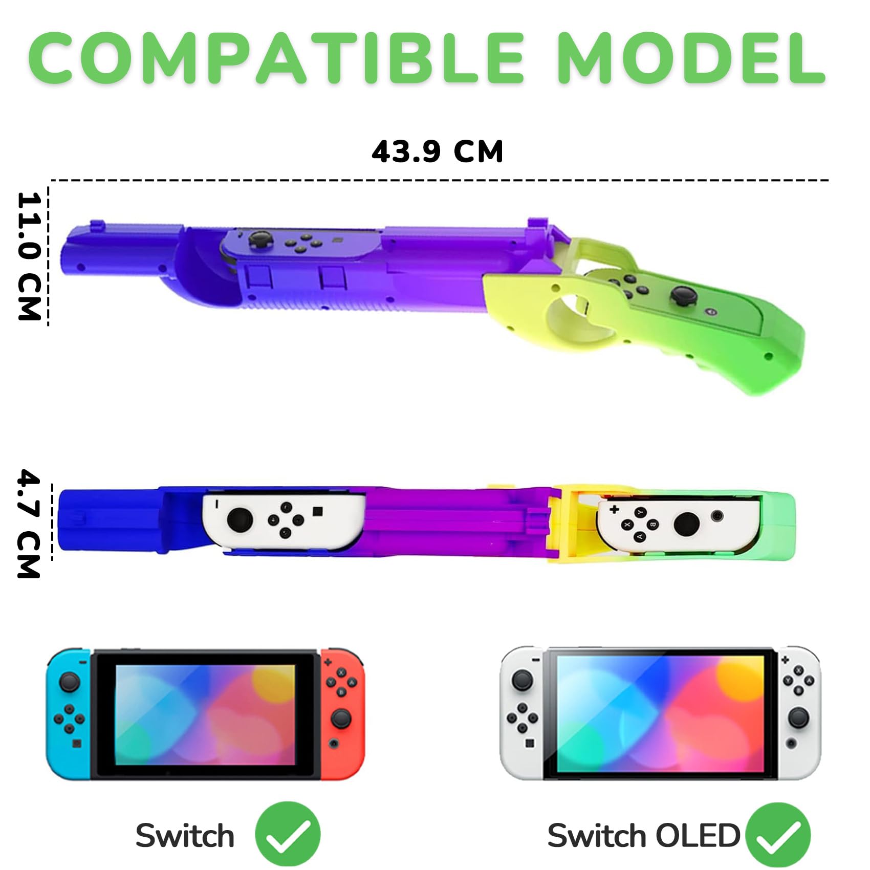 Controller per pistola da gioco Switch/Switch OLED, ricambio per controller per pistola da gioco per Splatoon 3 Shooting Games