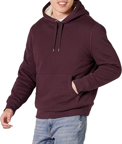 Amazon Essentials Men's Hoodies, Sherpa-Lined Pullover