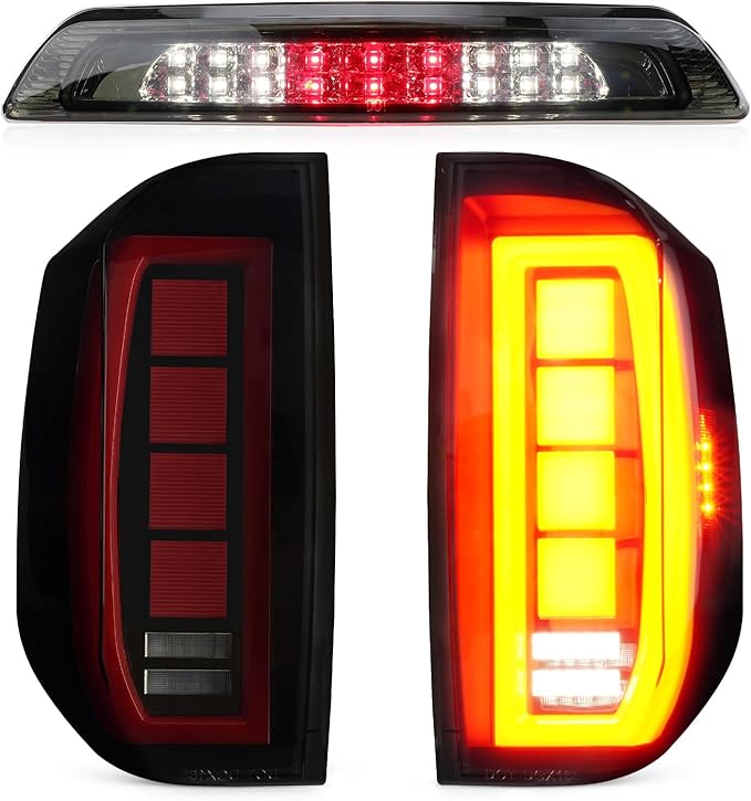 LED 3rd Brake Light Tundra LED 3rd Brake Light Cargo Lamp For 2007-2021 Toyota Tundra | Smoke Lens | 22 LED Hyper Flash Light 2015 Tacoma Tail Lights - Foto 11
