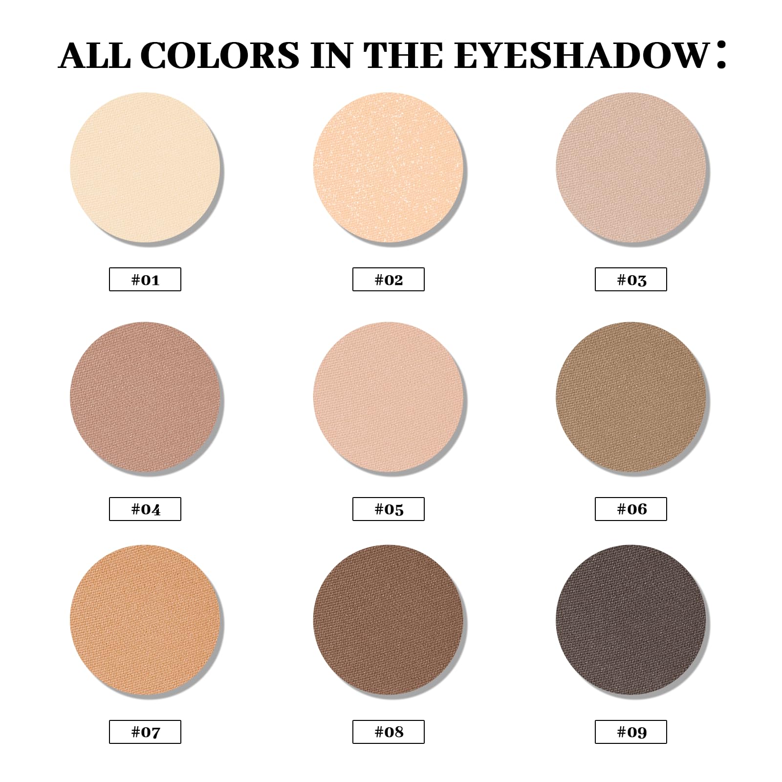 MYSTER ROSEY Matte Eyeshadow Palette - Neutral Nude -2 MYSTER ROSEY Matte Eyeshadow Palette - Neutral Nude -2