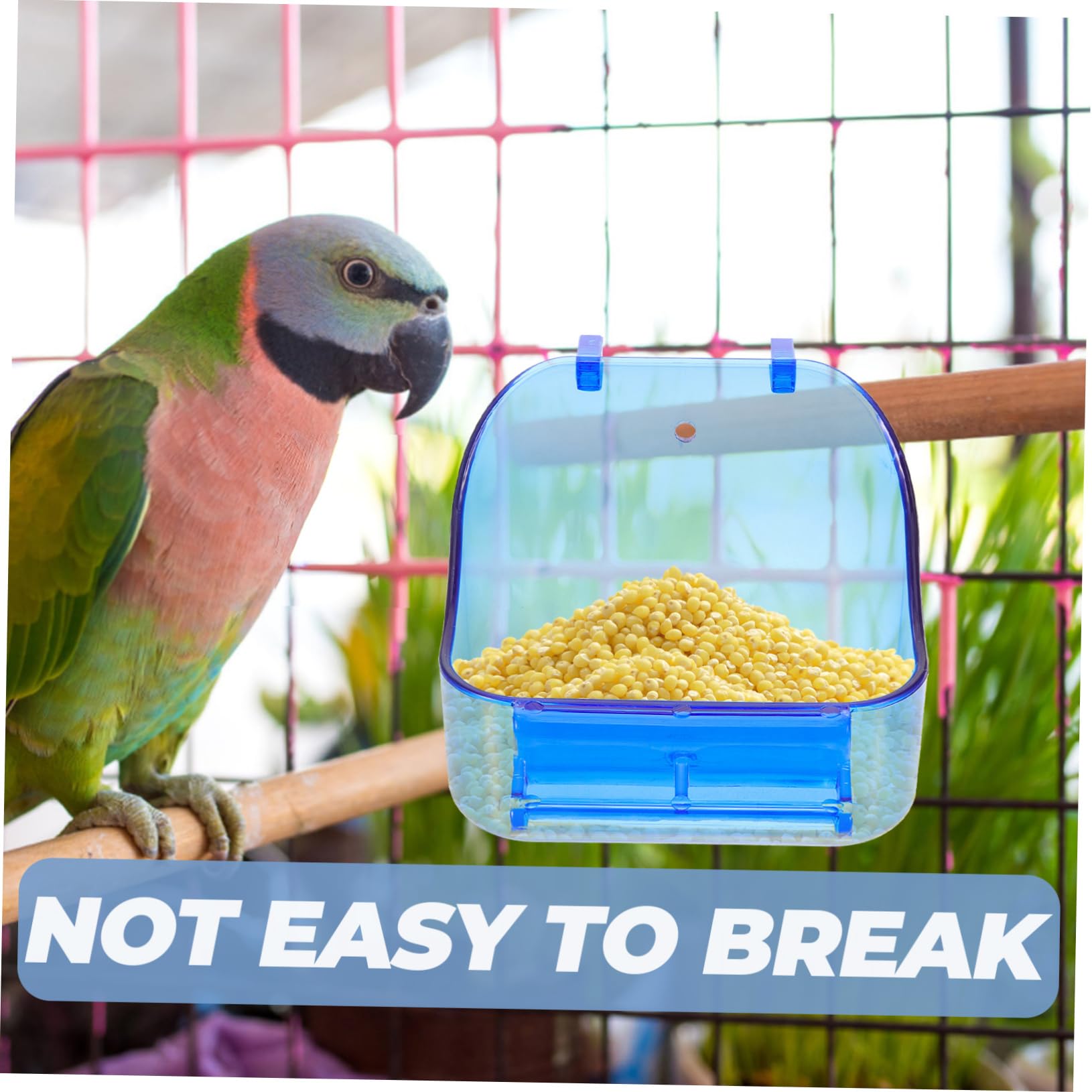 BESPORTBLE 5pièces à Oiseaux Suspendue pour Perruche Et Perroquet Accessoire De Cage Pratique Étanche Et Réutilisable pour Bain Et Alimentation des Oiseaux