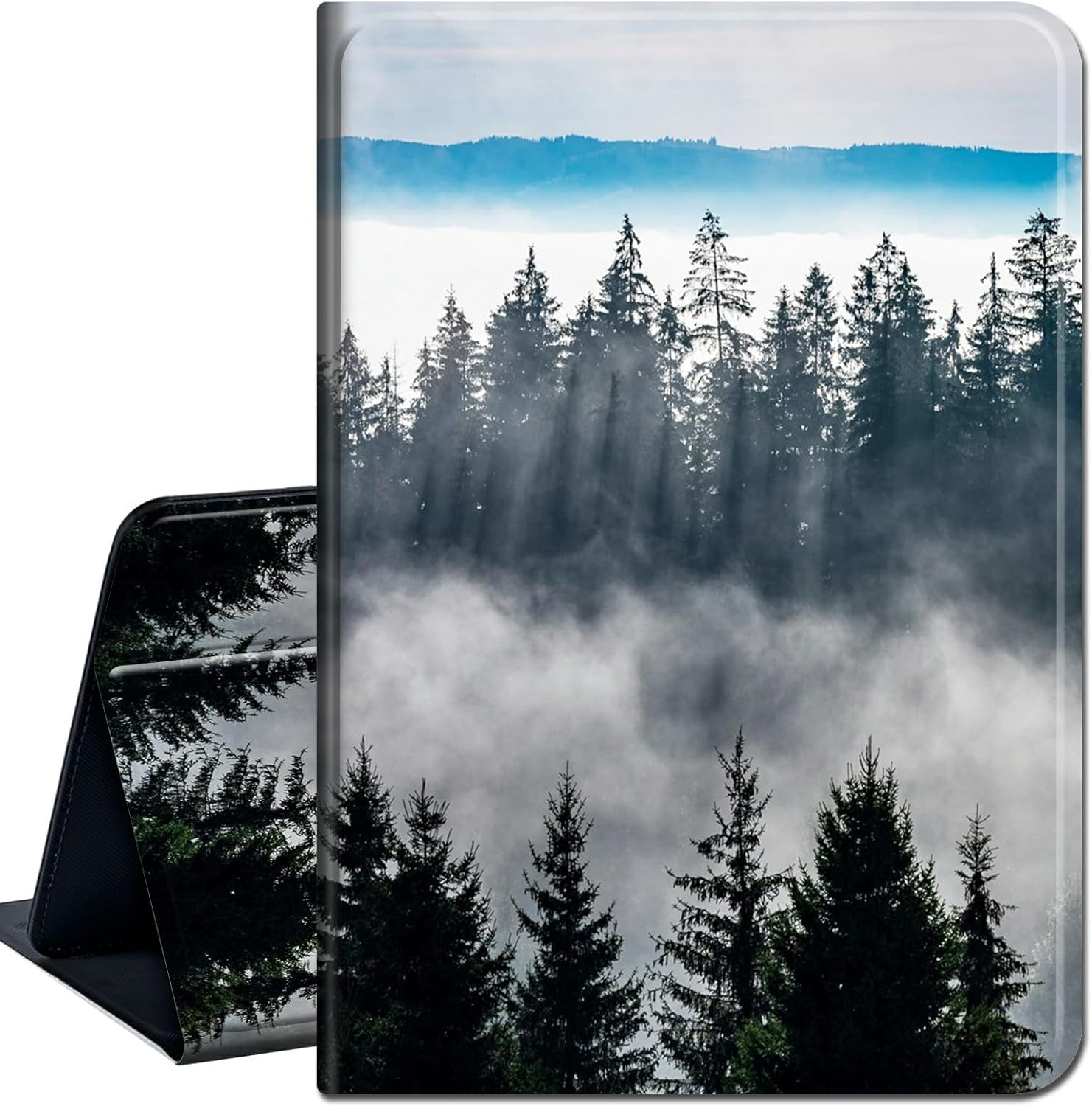 Case for 6″ All-New Kindle (11th Generation, 2022 Release),Slim Lightweight Smart Shell Stand Cover with Auto Wake/Sleep for Kindle 2022 e-Reader,Nature Mountain Forest