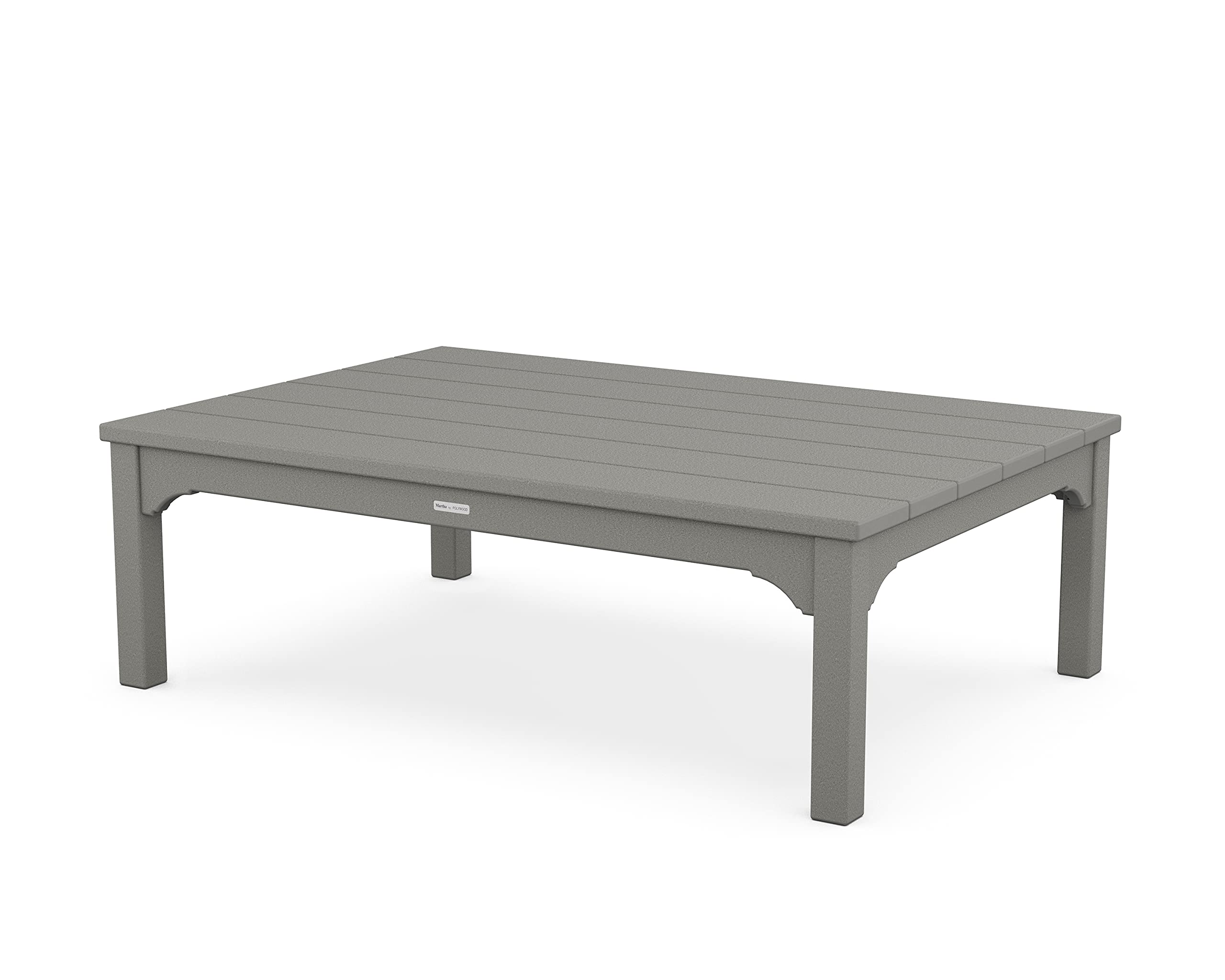 Martha Stewart by POLYWOOD Chinoiserie Coffee Table in Slate Grey