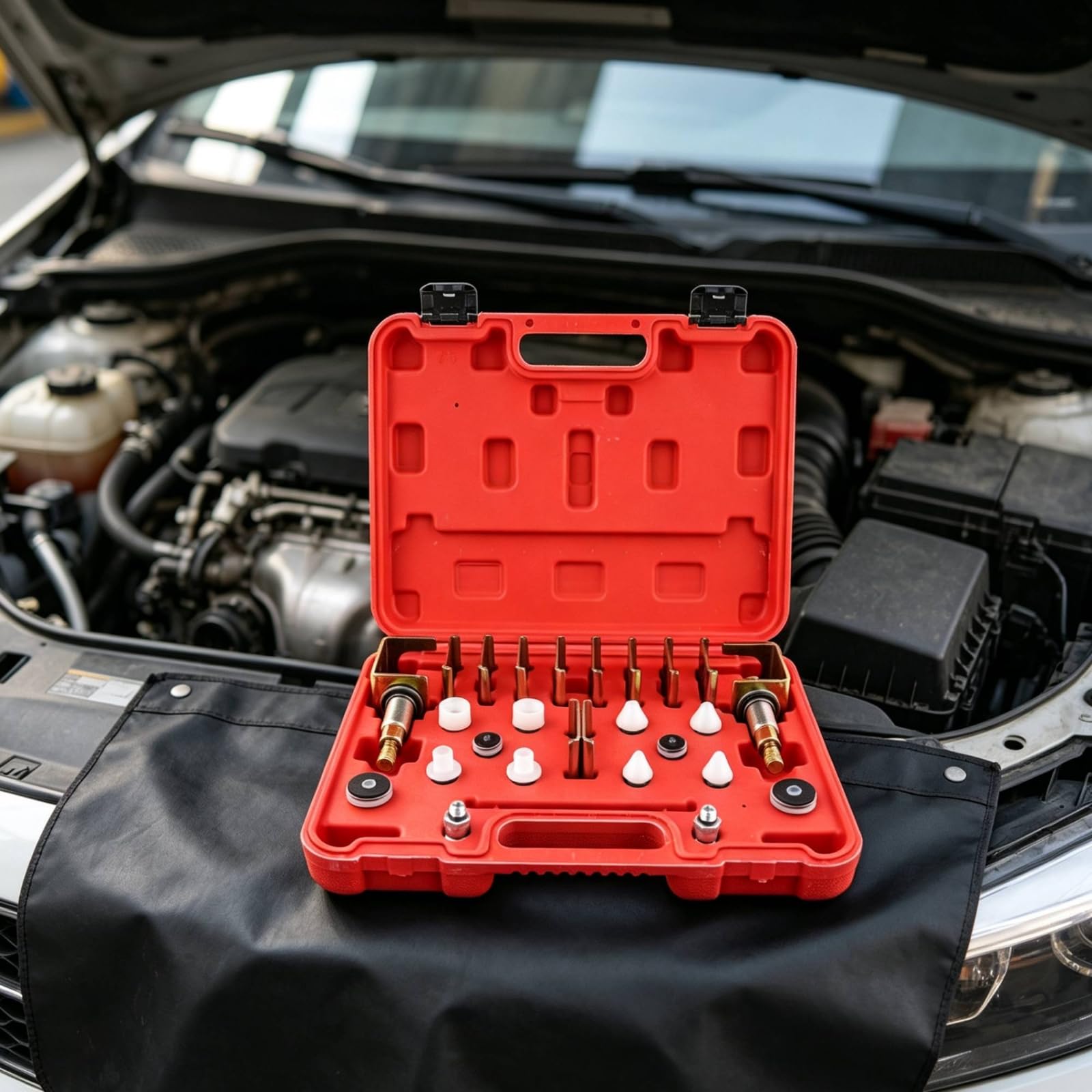 26 Pezzi Kit Adattatori con Valigetta Professionale Kit con Valigetta Degli Attrezzi Durevole Attrezzatura per Garage