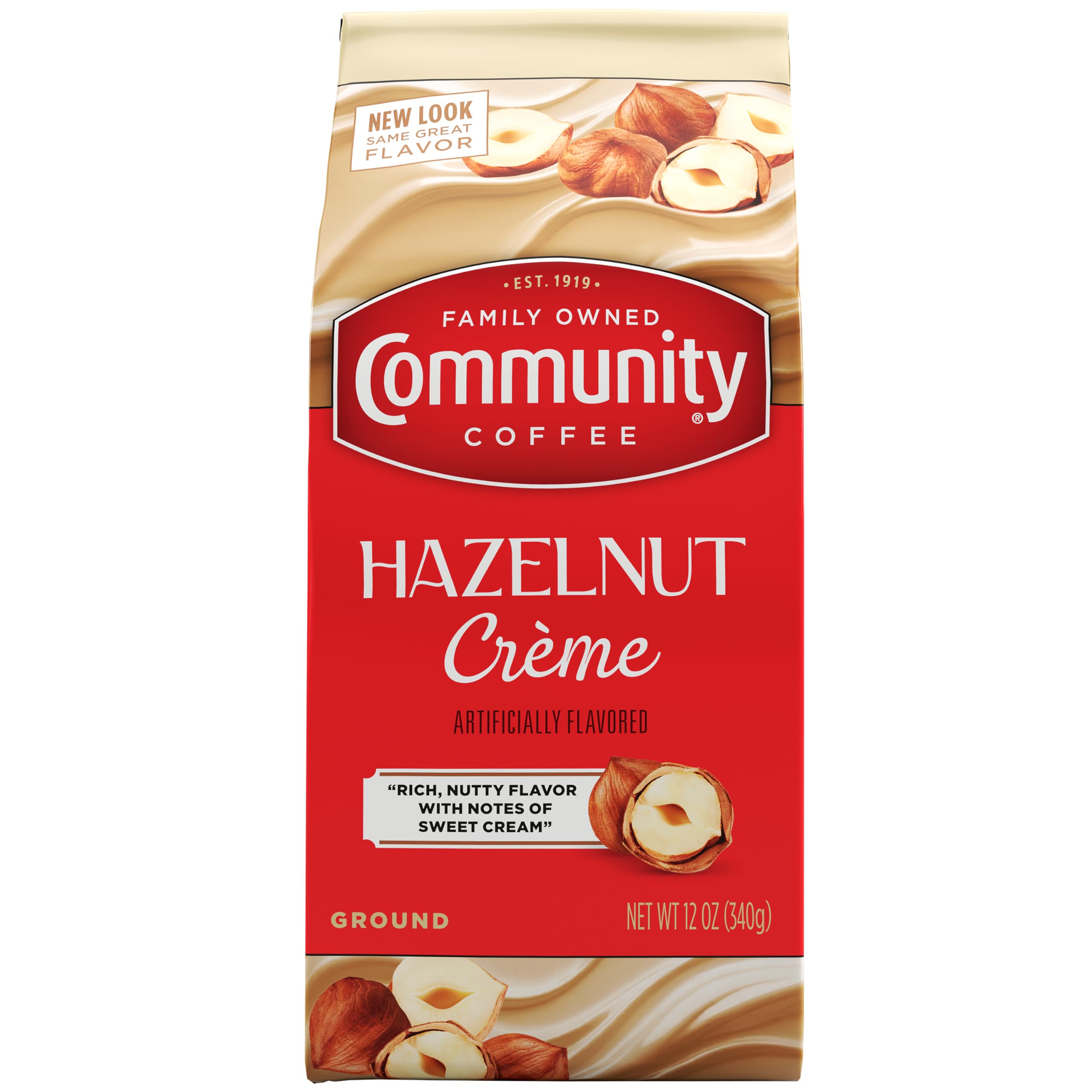 Hazelnut Creme Flavored 12 Ounce, Medium Roast Ground Coffee, 12 Ounce Bag (Pack of 1)