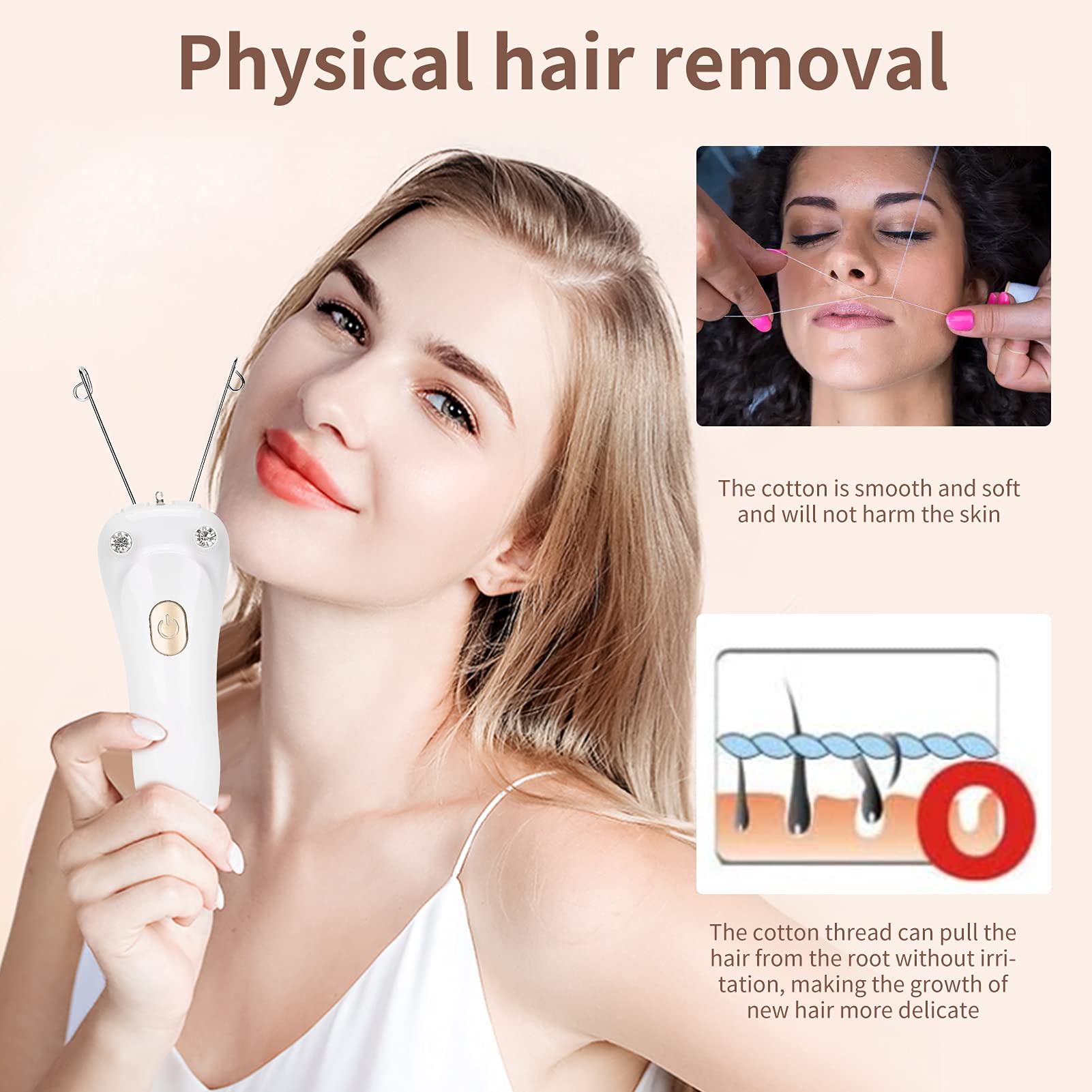 Joyzan Electric Threading Hair Removal Epilator - Image 4