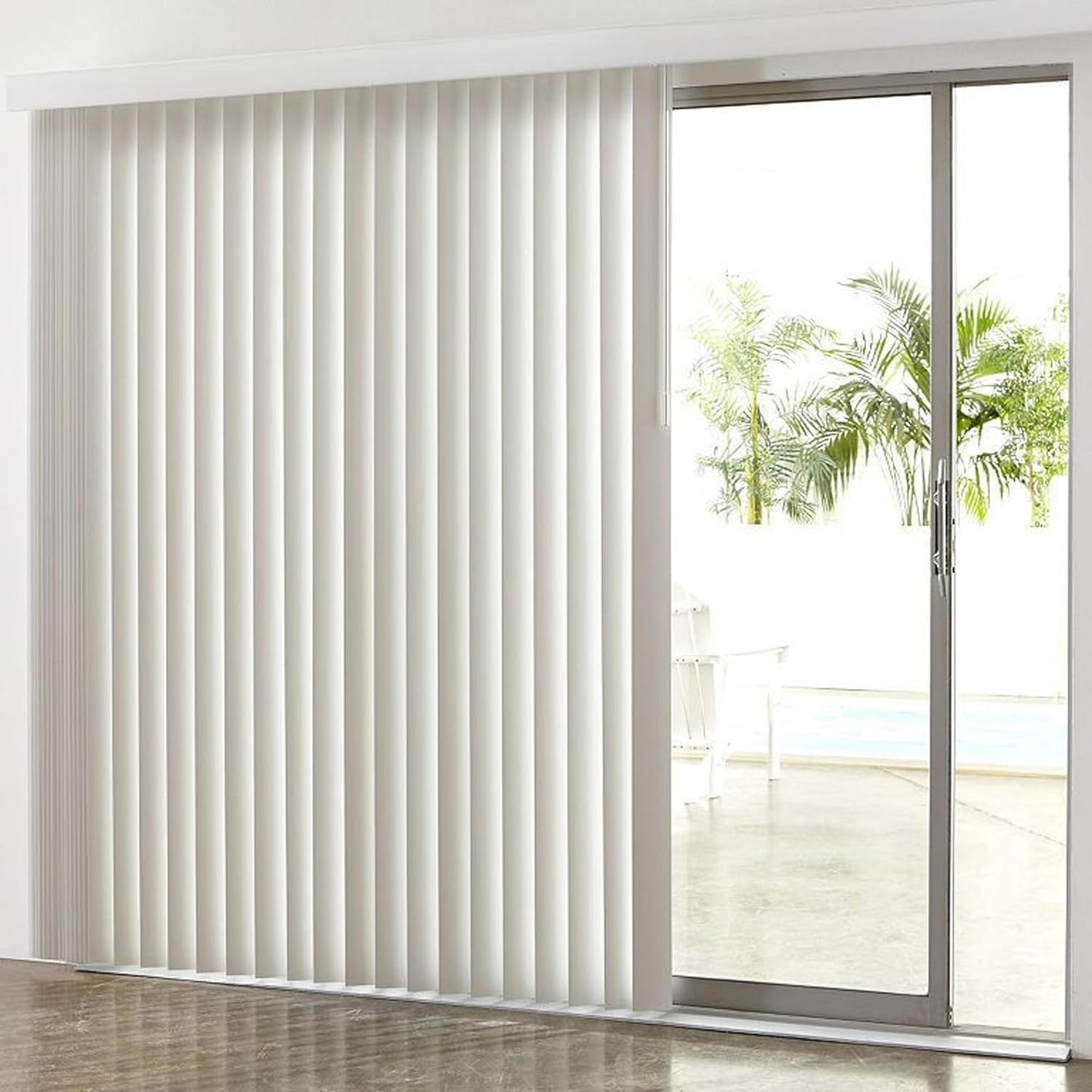 Lamelles de Rechange for Store Vertical, PVC Blanc Découpable 210 cm