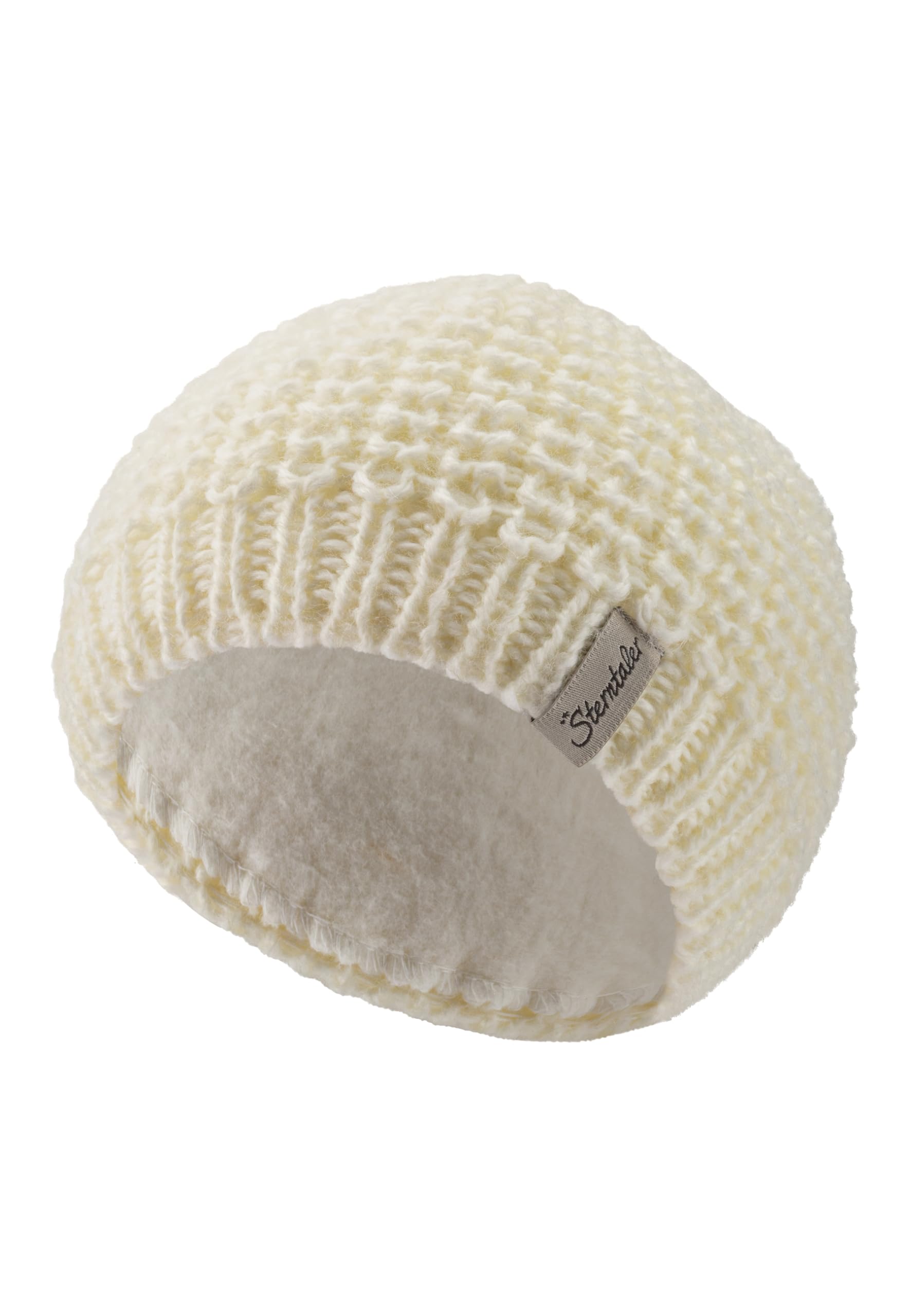 Sterntaler Strickmütze mit kleinen, angesetzten Öhrchen - Unisex Baby Beanie mit Futter aus Baumwollfleece