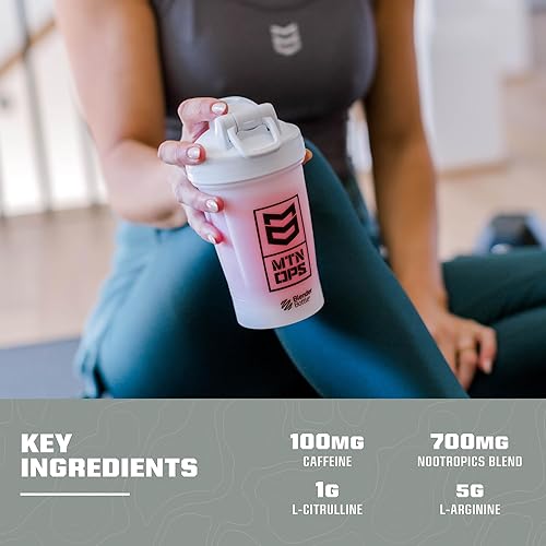 Miniatura 5 de MTN OPS Ignite Lite - Bebida energética en polvo sin gluten, suplemento de óxido nítrico, L arginina, L citrulina, mezcla de bebida sin cafeína y