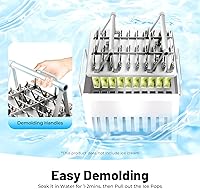 Vista 6 de Moldes de acero inoxidable para helado, con 30 tazas de molde, kit de moldes de acero inoxidable, moldes de acero inoxidable, molde para paletas