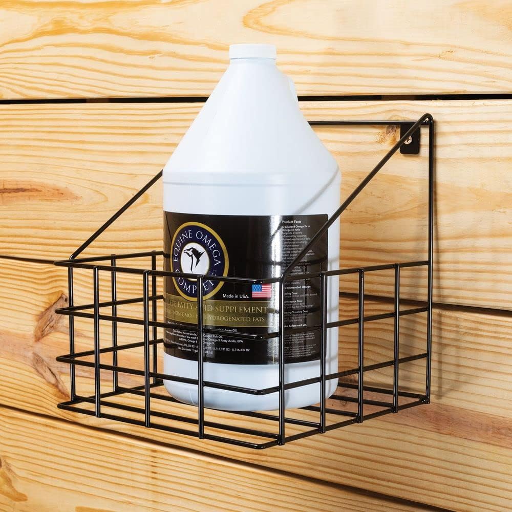 EASY-UP Mounted Stall Basket | Ideal Horse Stable Organizer | Easy Accessibility | Reliable Storage Solution